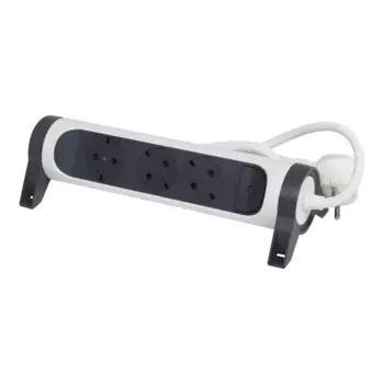 Удлинитель бытовой Legrand Комфорт 3 розетки с заземлением 3x1.5 мм 3 м 3680 Вт цвет черно-белый