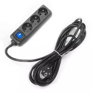 Удлинитель бытовой Skybeam 3 розетки с заземлением 3x1.5 мм 5 м 3500 Вт цвет черный