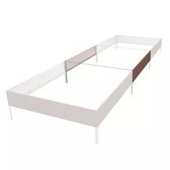 Удлинитель грядки 1x1 м коричневый