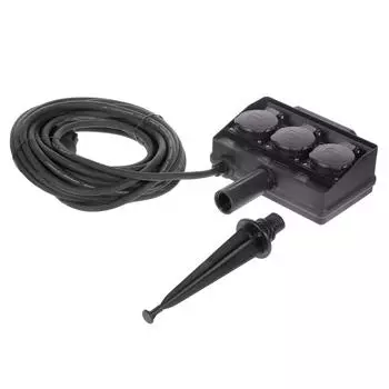 Удлинитель на пике, 3 розетки, 10 метров