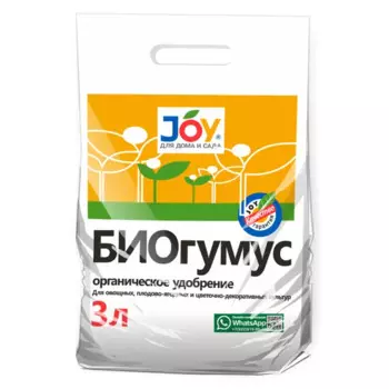 Удобрение JOY биогумус 3 кг