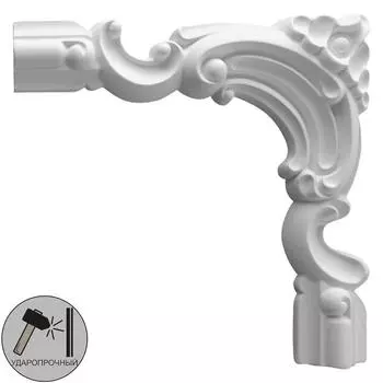 Угловой элемент Decomaster 97010-6 полиуретан 20х20 см, 2 шт.