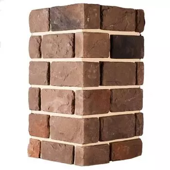 Угловой камень искусственный White Hills Шеффилд темно-коричневый 3.52 м.п.