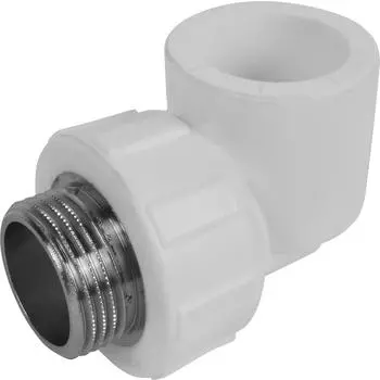 Угол комбинированный 90° Политэк 1"x32 мм НР полипропилен