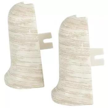 Угол для плинтуса внешний «Тополь Канадский», высота 56 мм, 2 шт