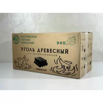 Уголь дуб/береза 10 кг