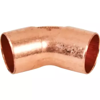 Угол двухраструбный Hailiang 18/45° мм медь