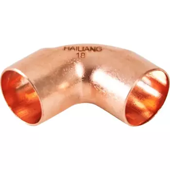 Угол двухраструбный Hailiang 18/90° мм медь