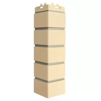 Угол Grand Line Design Клинкерный кирпич цвет бежевый со швом RAL7006