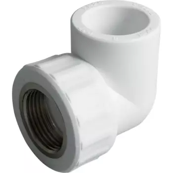 Угол комбинированный 90° Ростурпласт 1"x32 мм ВР полипропилен