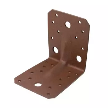 Угол крепежный усиленный 105x105x90x3 цвет коричневый