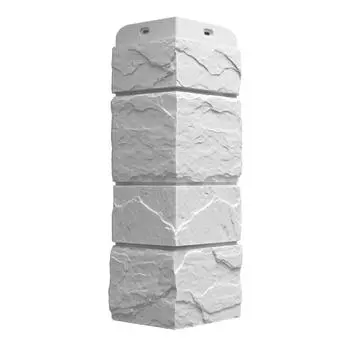 Угол наружный Dacha Камень крупный цвет белый