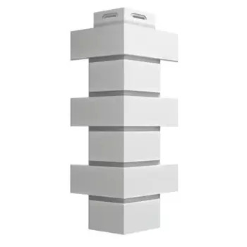 Угол наружный Dacha Кирпич гладкий цвет белый