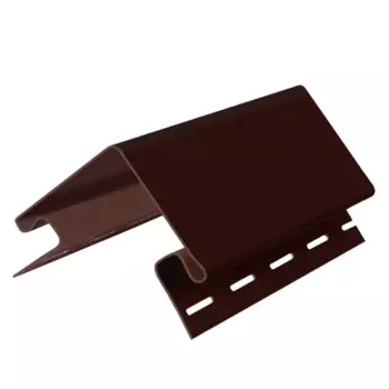 Угол наружный для фасадных панелей Fineber 3 м цвет коричневый