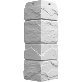 Угол наружный Docke Камень крупный 406x19.5 мм белый