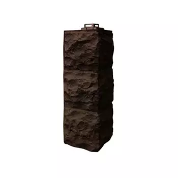 Угол наружный Fineber Доломит цвет темно-коричневый