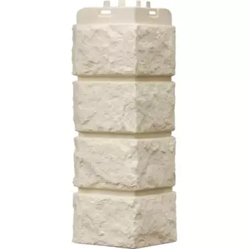 Угол наружный Grand Line Колотый камень цвет молочный