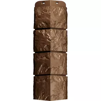 Угол наружный под камень Dcke цвет кедровый орех