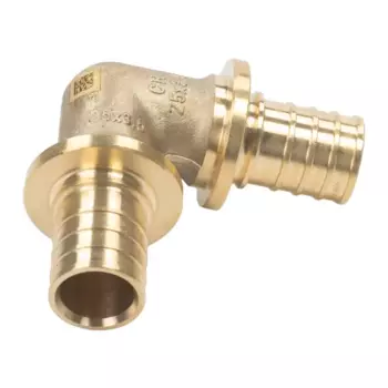 Угольник 90° Рехау 25x25 мм латунь