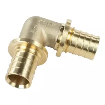 Угольник 90° Рехау 32x32 мм латунь