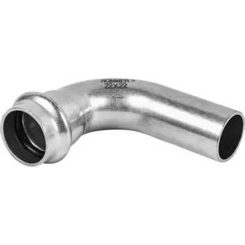 Угол однораструбный Rommer 22 мм 90 градусов ВПр-НПр нержавеющая сталь