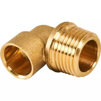 Угол переходной Hailiang 1/2"x15 мм наружная резьба медь