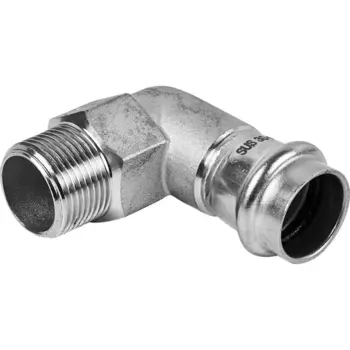 Угол переходной Rommer 3/4"x22 мм ВПр-НР нержавеющая сталь