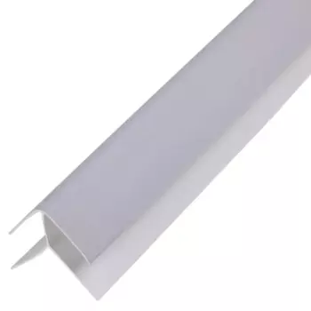 Угол ПВХ наружный 28x28x2700 мм бетон серебристый