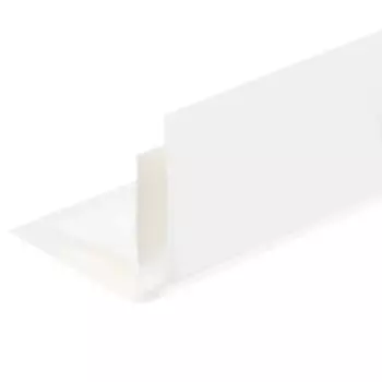 Угол ПВХ внутренний Т5 мм цвет белый 3000 мм