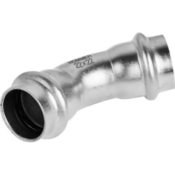 Угол Rommer 22 мм 45 градусов ВПр-ВПр нержавеющая сталь