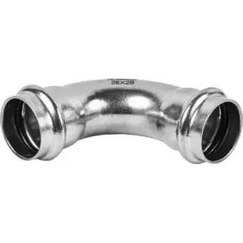 Угол Rommer 28 мм 90 градусов ВПр-ВПр нержавеющая сталь