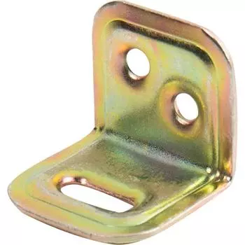 Уголок мебельный GAH ALBERTS с корректирующими отверстиями 25x25x30x1.25 желтый цинк