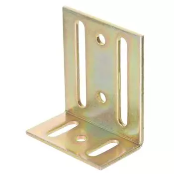 Уголок мебельный GAH ALBERTS с корректирующими отверстиями 75x65x35x3 желтый цинк