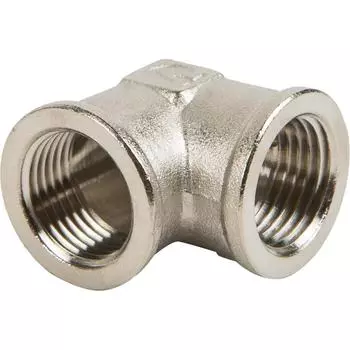 Угол Valtec внутренняя-внутренняя резьба 1/2" никелированная латунь VTr.090.N.0004