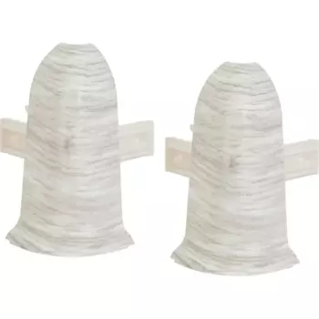 Угол внешний для плинтуса «Дуб Рейкьявик», высота 62 мм, 2 шт.