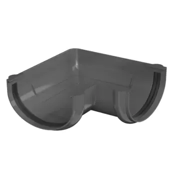 Угол желоба ПВХ Технониколь Оптима 80x120 мм цвет серый