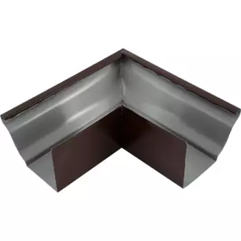 Угол желоба внешний 90° цвет коричневый