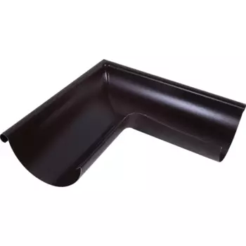 Угол желоба внешний 90° D125 мм цвет коричневый