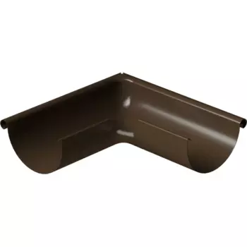 Угол желоба внешний металл Dacha Stal 125 мм 90 градусов RAL 8017 коричневый