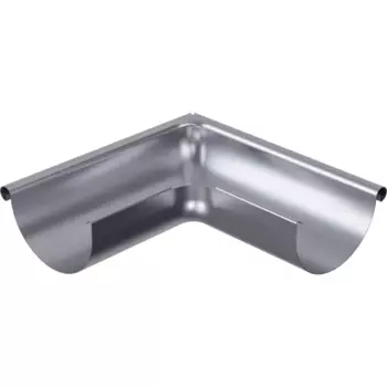 Угол желоба внешний металл Dacha Stal 125 мм 90 градусов оцинкованный