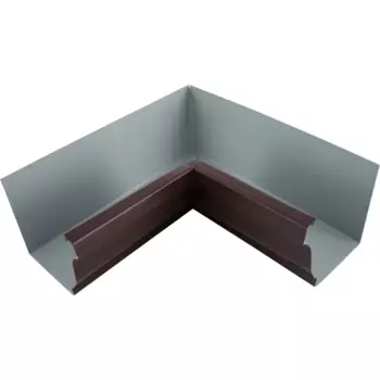 Угол желоба внутренний 90° цвет коричневый