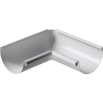 Угол желоба внутренний металл Dacha Stal 125 мм 90 градусов RAL 9003 белый