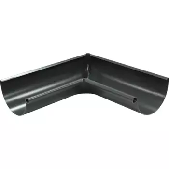 Угол желоба внутренний стальной Optima 90 градусов 125 мм RAL7024 серый