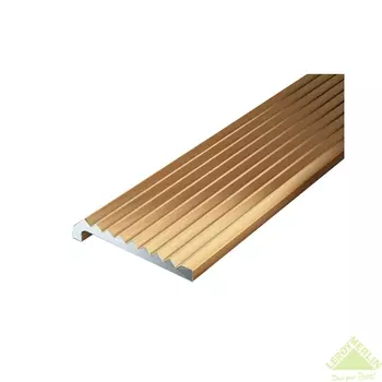 Уголок 23x6.3x2x1000 мм, цвет бронза