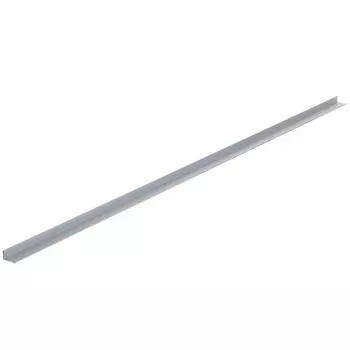 Уголок алюминиевый 25х15х2 мм, 1 м, цвет серебро