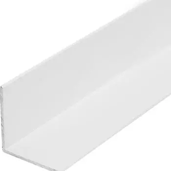 Уголок алюминиевый 30х30х1.5, 1 м, белый муар