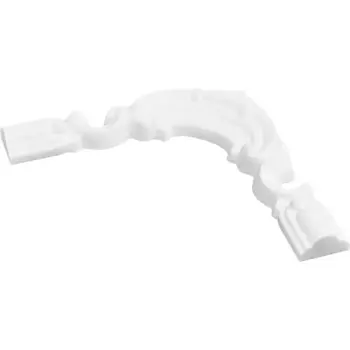 Уголок для плинтуса полистирол NMC C07-C3 белый 4 шт