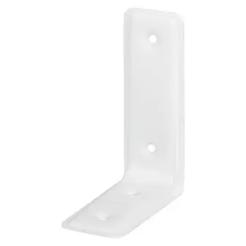 Уголок мебельный усиленный 115х80х40 мм цвет белый 4 шт.