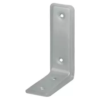 Уголок мебельный усиленный 115х80х40 мм, цвет серебро, 4 шт.