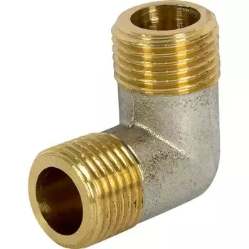 Уголок наружная резьба 1/2" никелерованная латунь